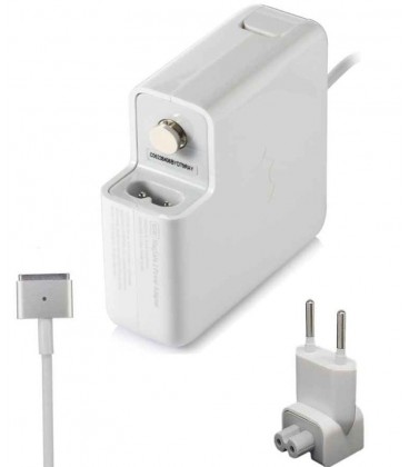 מטען מקורי למחשב אפל מקבוק רטינה  משנת 2012 ומעלה  Apple 60W Macbook 13" 16.5V 3.65A Adapter Charger Magsafe 2 A1425 A1435